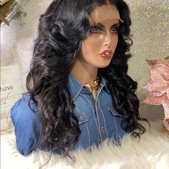 🌹New 22”Kaneeshia 4X4 LaceClosure 💯%Brazilian Human Hair Wig- 200% Density🌹 - Picture 5 of 10